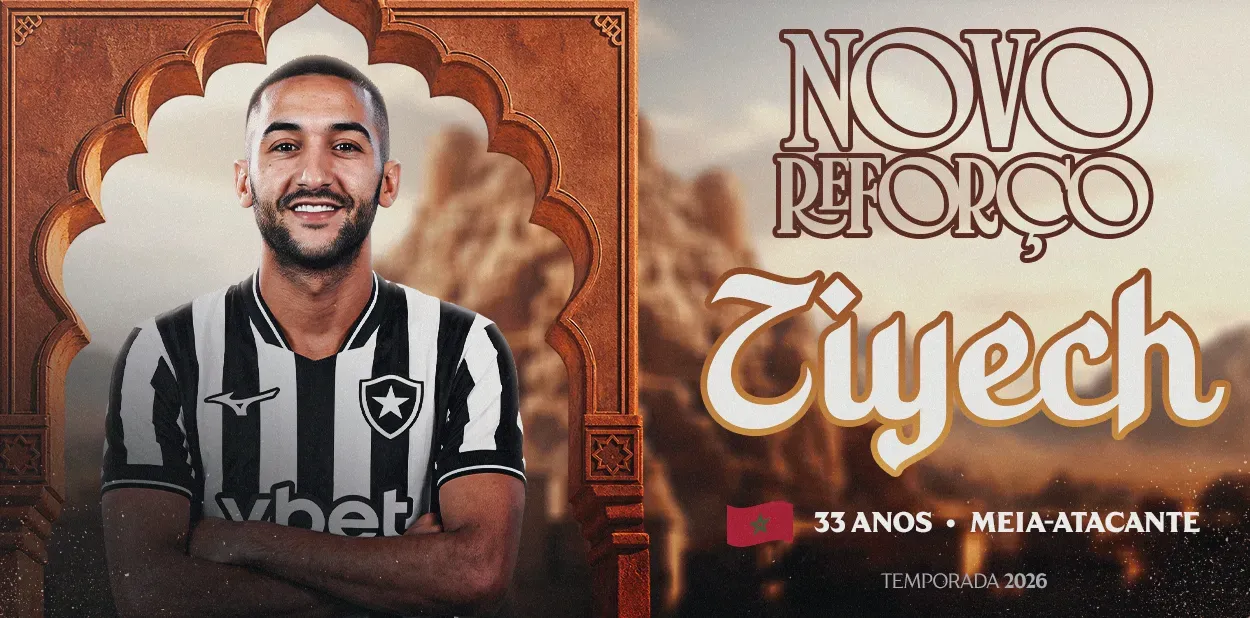 Oficial: Ziyech assina com emblema brasileiro