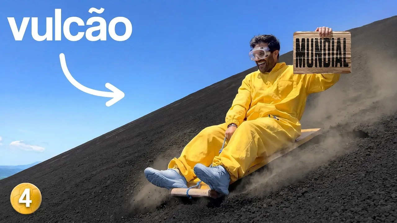 Surfámos um vulcão ativo