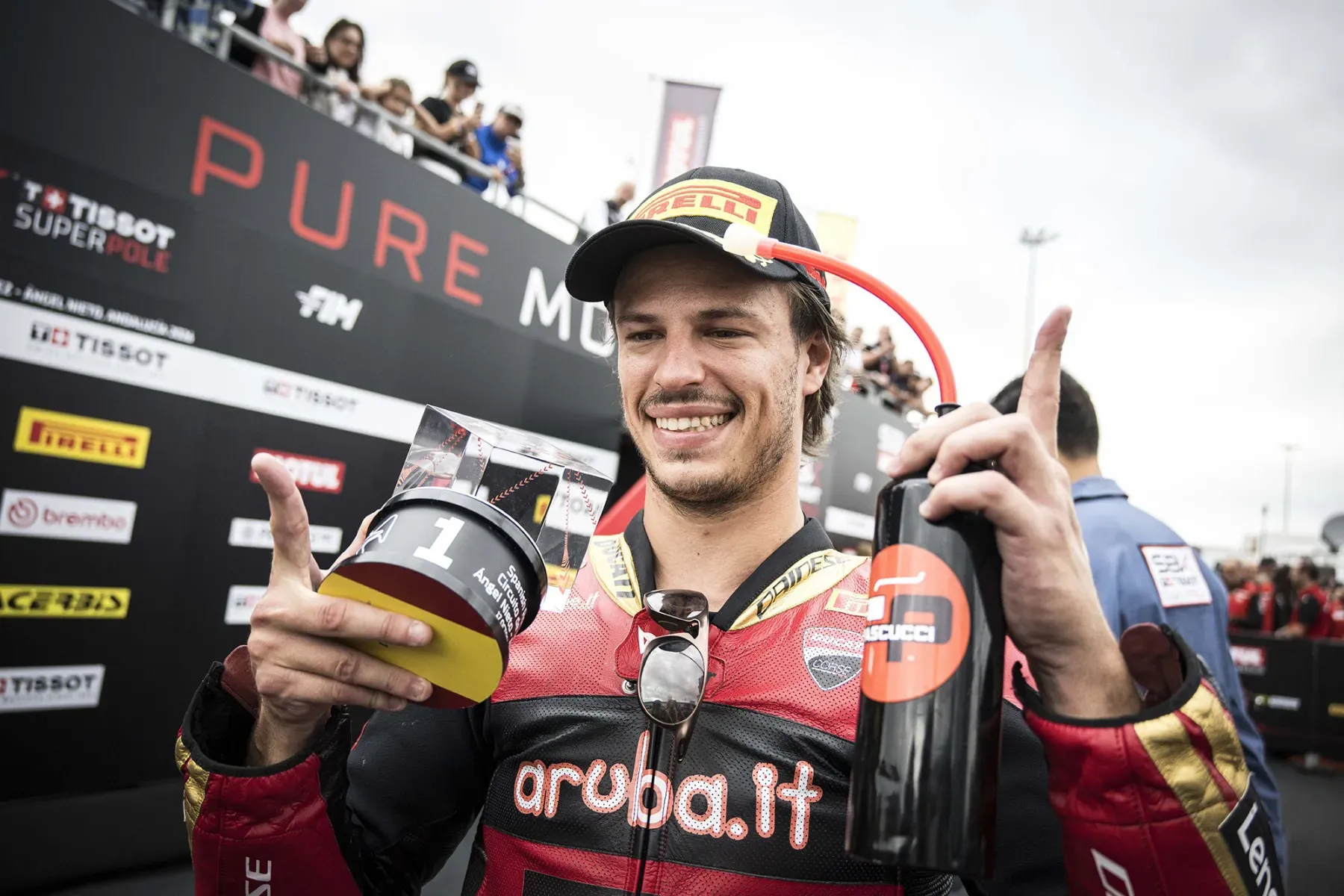 As lágrimas de Nicolò Bulega em Jerez