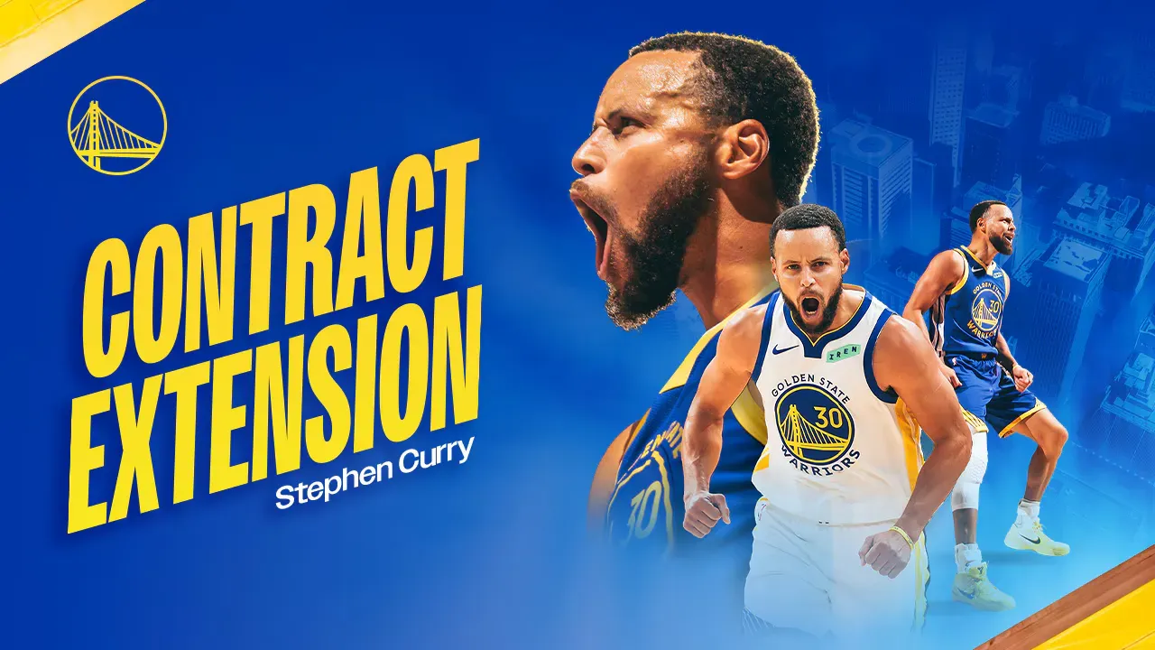 Stephen Curry renova com os Warriors