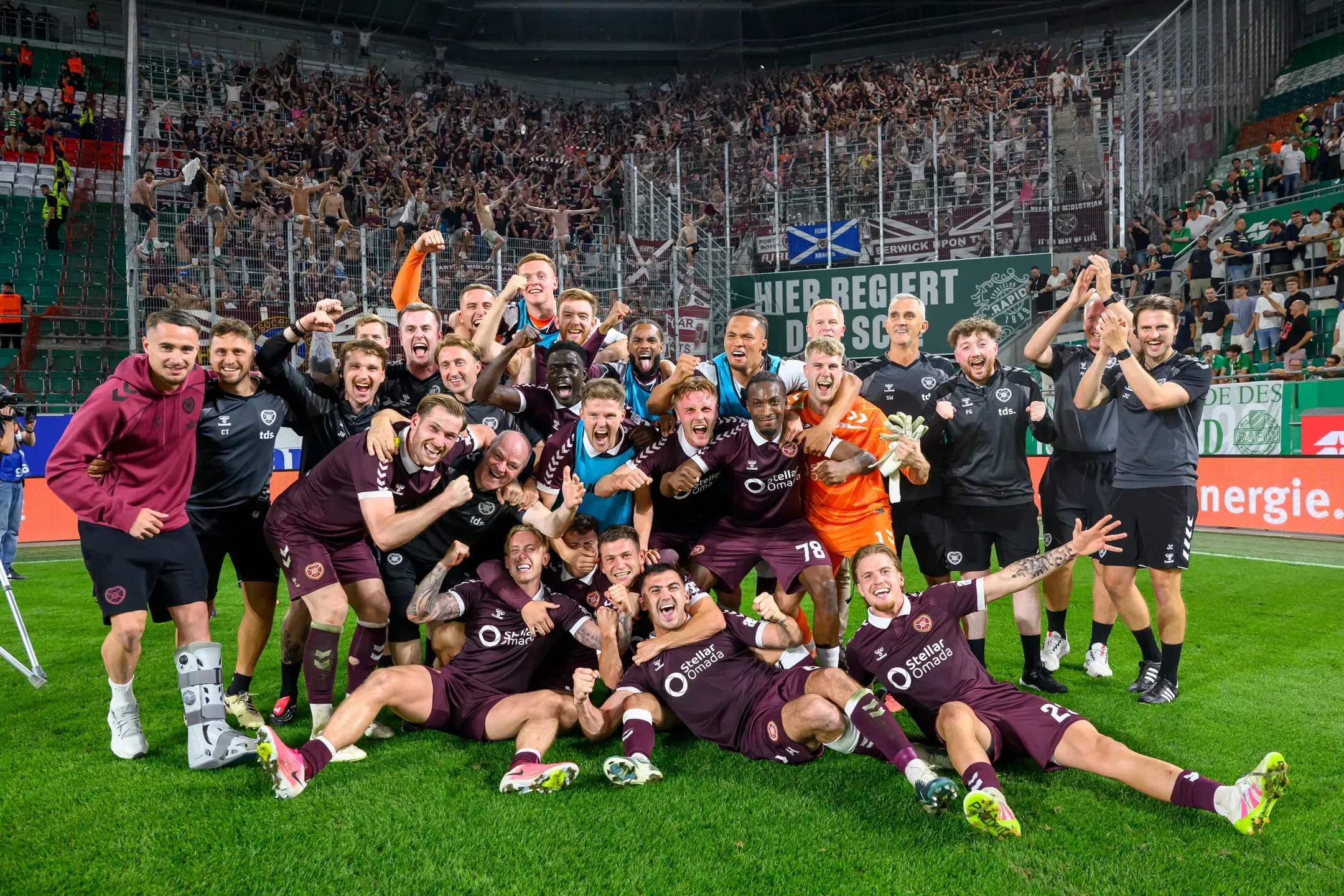 Hearts apurou-se para a Liga Conferência