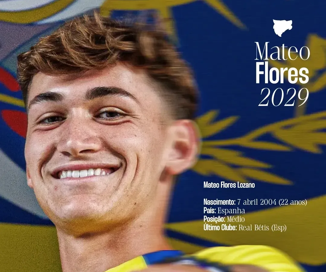 Oficial: Mateo Flores é reforço do Arouca