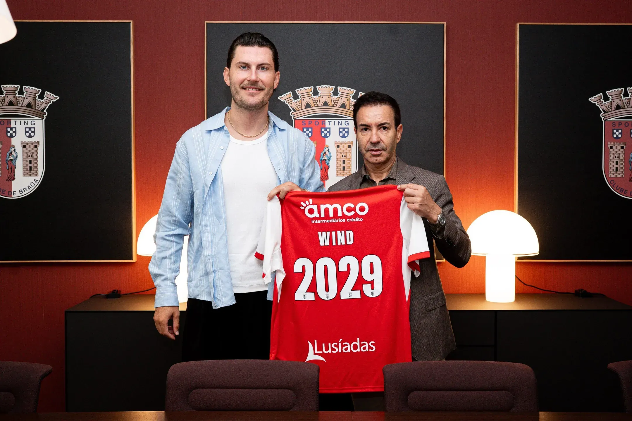 Oficial: Jonas Wind reforça o Braga até 2029