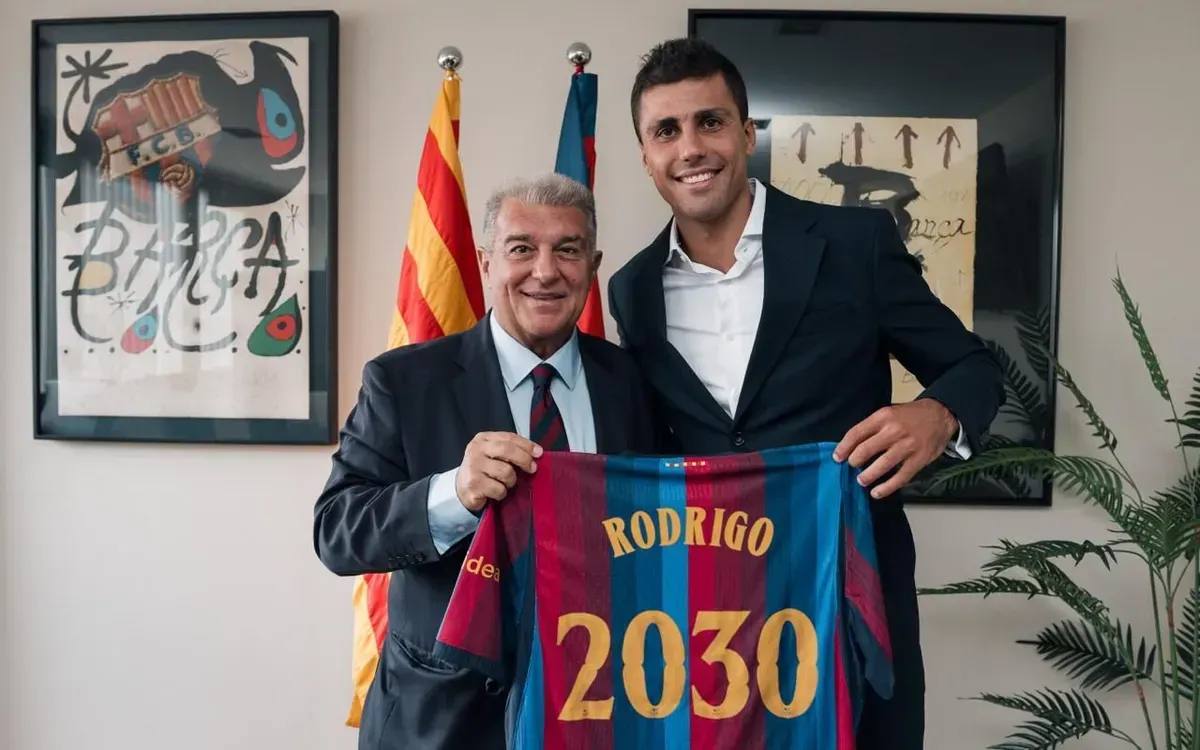 Oficial: Rodri assina pelo Barcelona