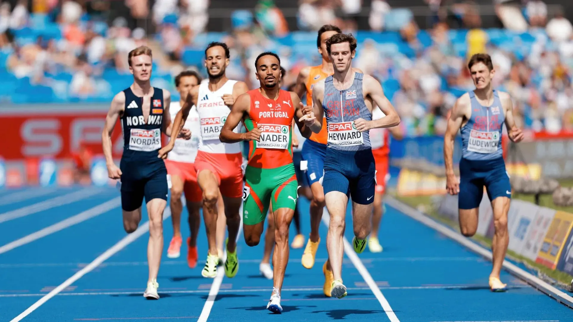 Isaac Nader último na final dos 1500 metros  