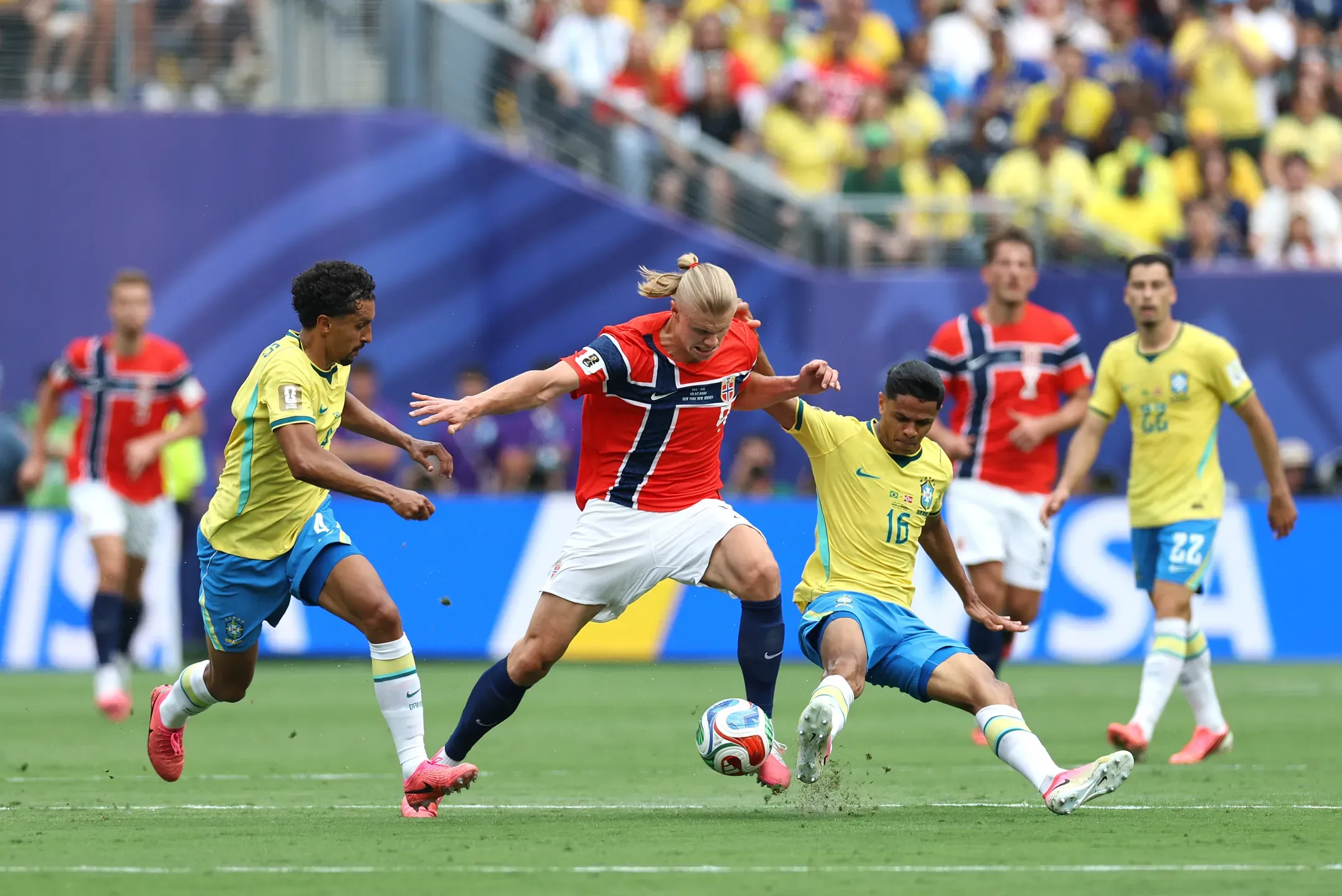 Haaland orgulhoso da Noruega no Mundial