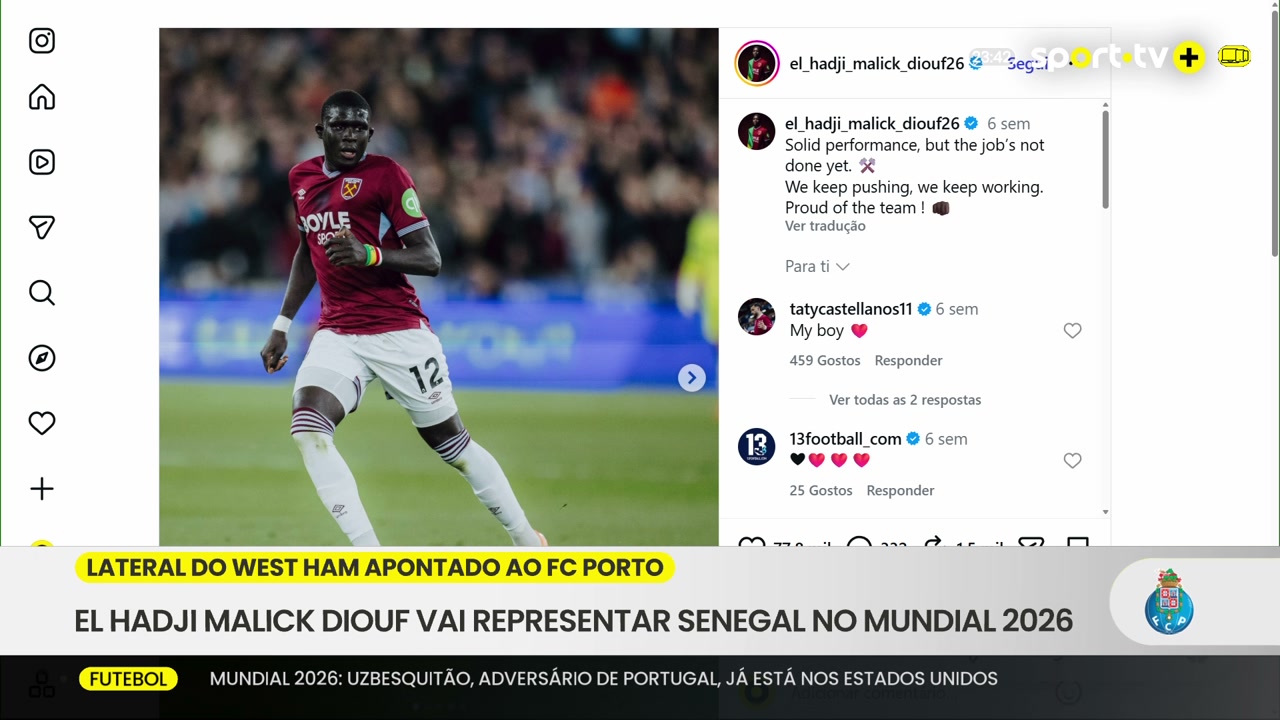 FC Porto atento a El Hadji Malick Diouf