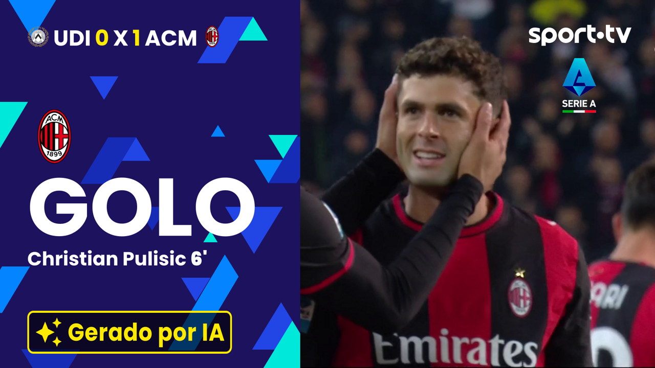 ▶️ Toque de classe de Modric para Pulisic inaugurar o marcador em Udine 🎩