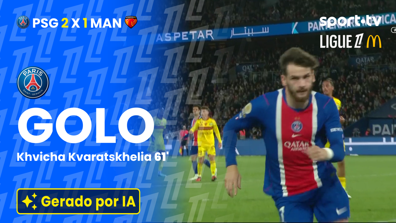 ▶️ Remate de Kvaratskhelia devolve a dianteira ao PSG 🎯