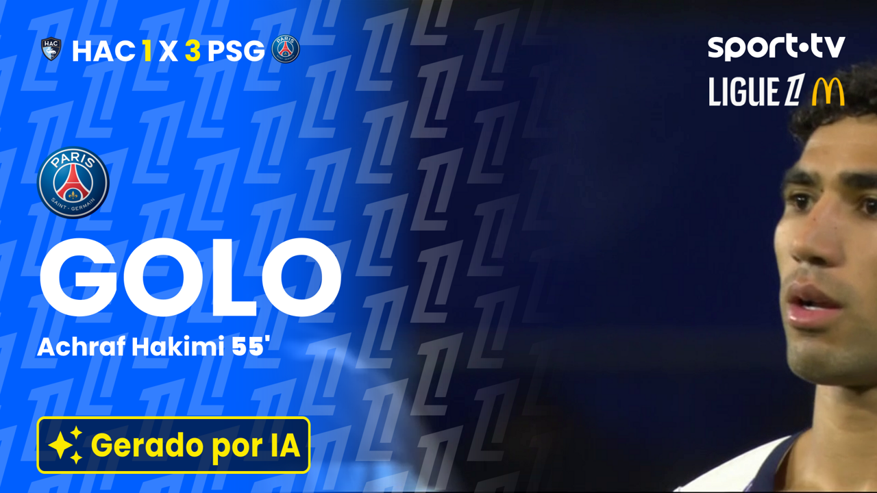 ▶️ Livre de Hakimi assina o 3-1 do PSG e consolida a reviravolta em Le Havre