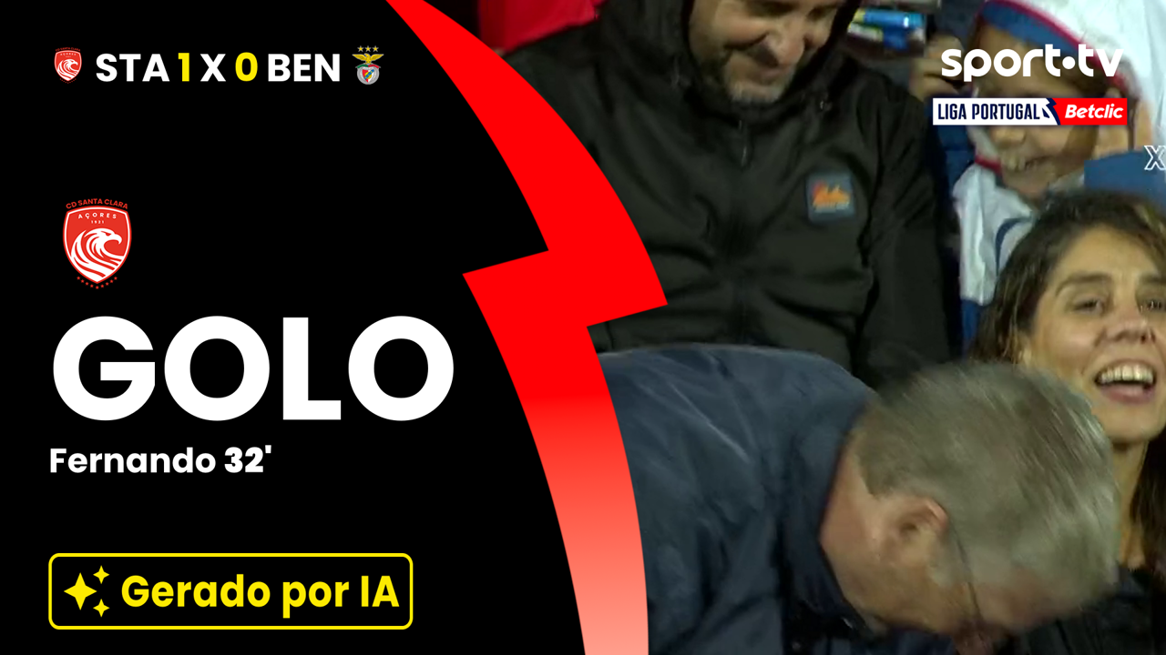 ▶️ De penálti, Fernando coloca o Santa Clara na frente ⚽