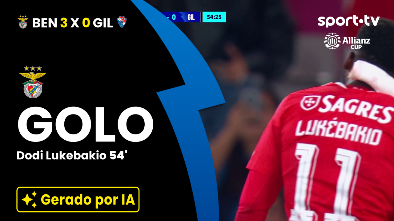 ▶️ Remate de Lukebakio assina o 3-0 e o bis para o Benfica