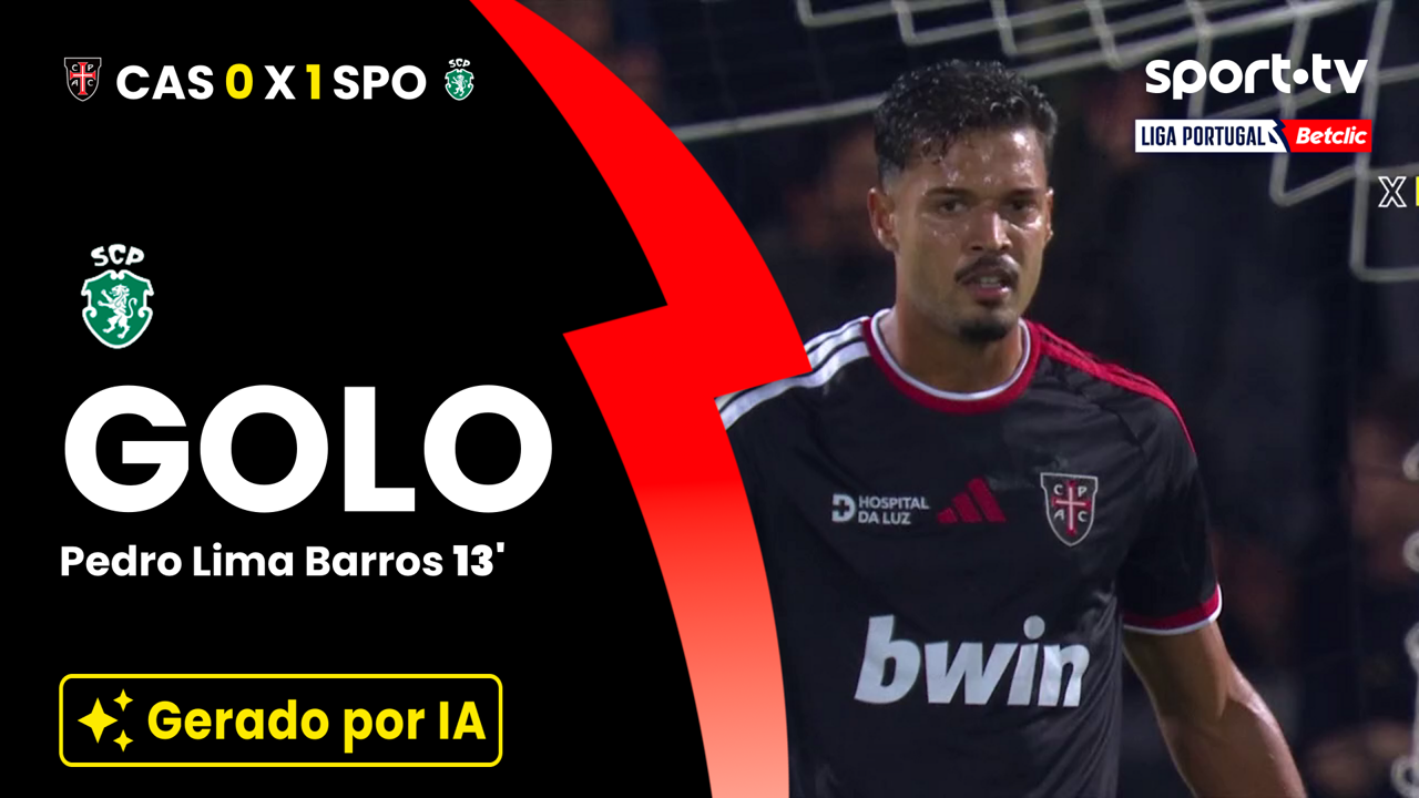 ▶️ Sporting na frente em Rio Maior: Pedro Lima finaliza assistência de Fresneda