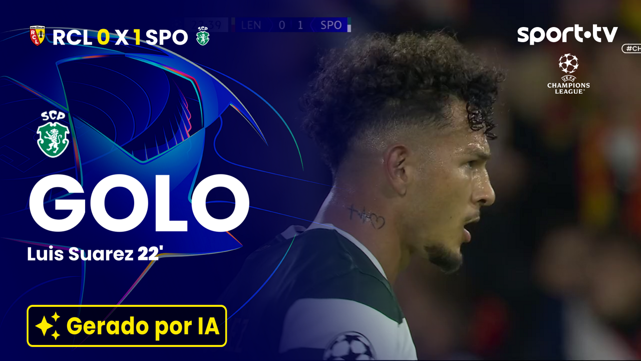 ▶️ Remate de Suárez coloca os leões na frente em Lens 😬