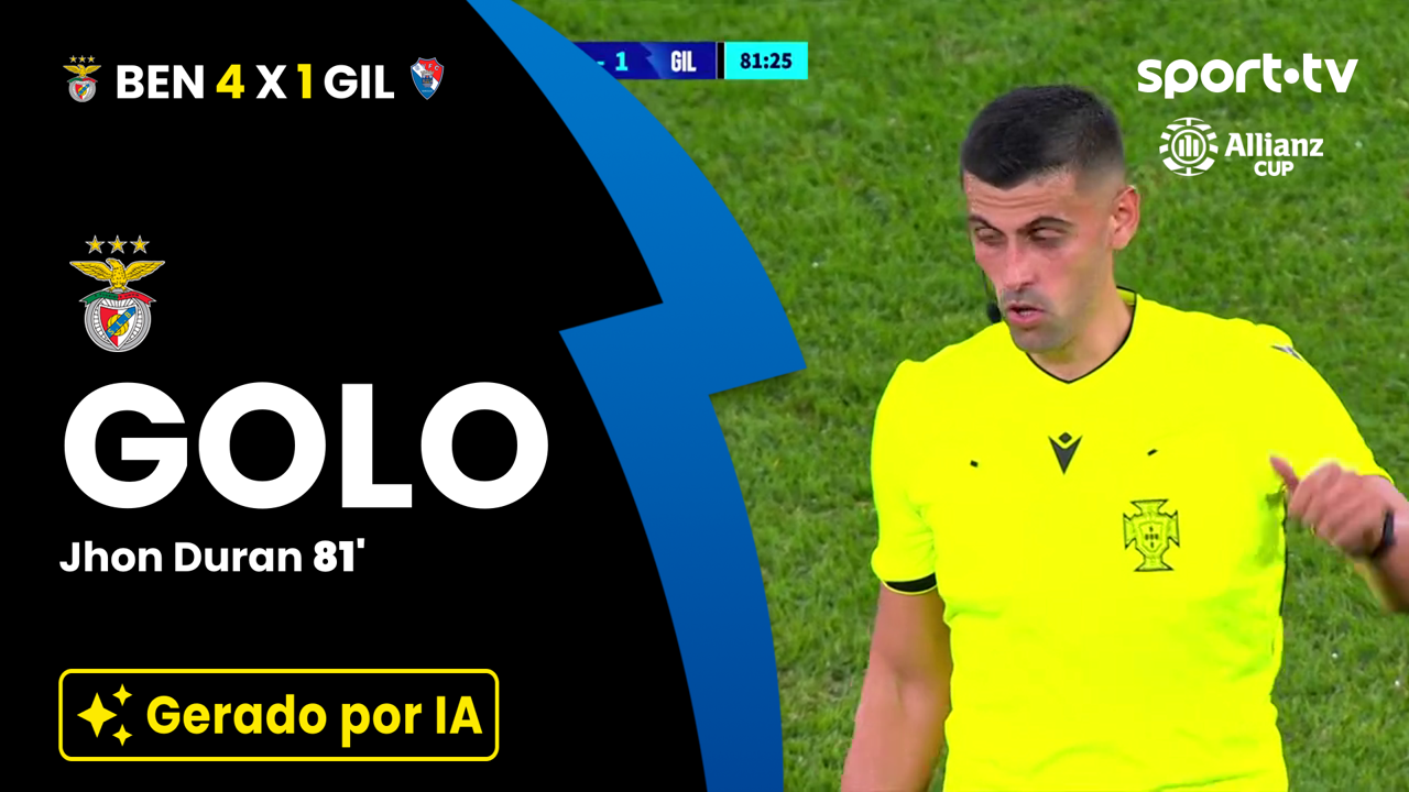▶️ Arrancada de Rafa Silva termina em golo de Jhon Duran e 4-1 para o Benfica