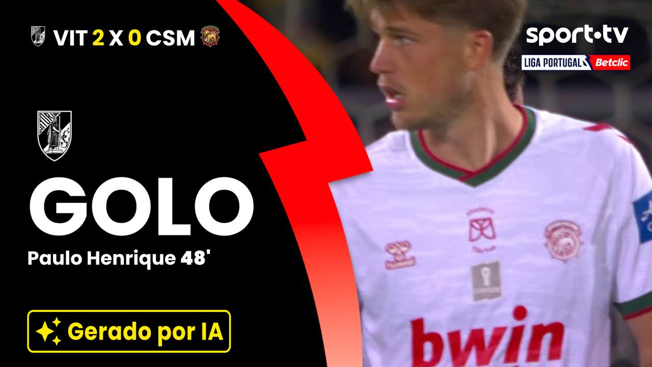 ▶️ Autogolo de Paulo Henrique amplia a vantagem do Vitória SC ⚽⚫⚪