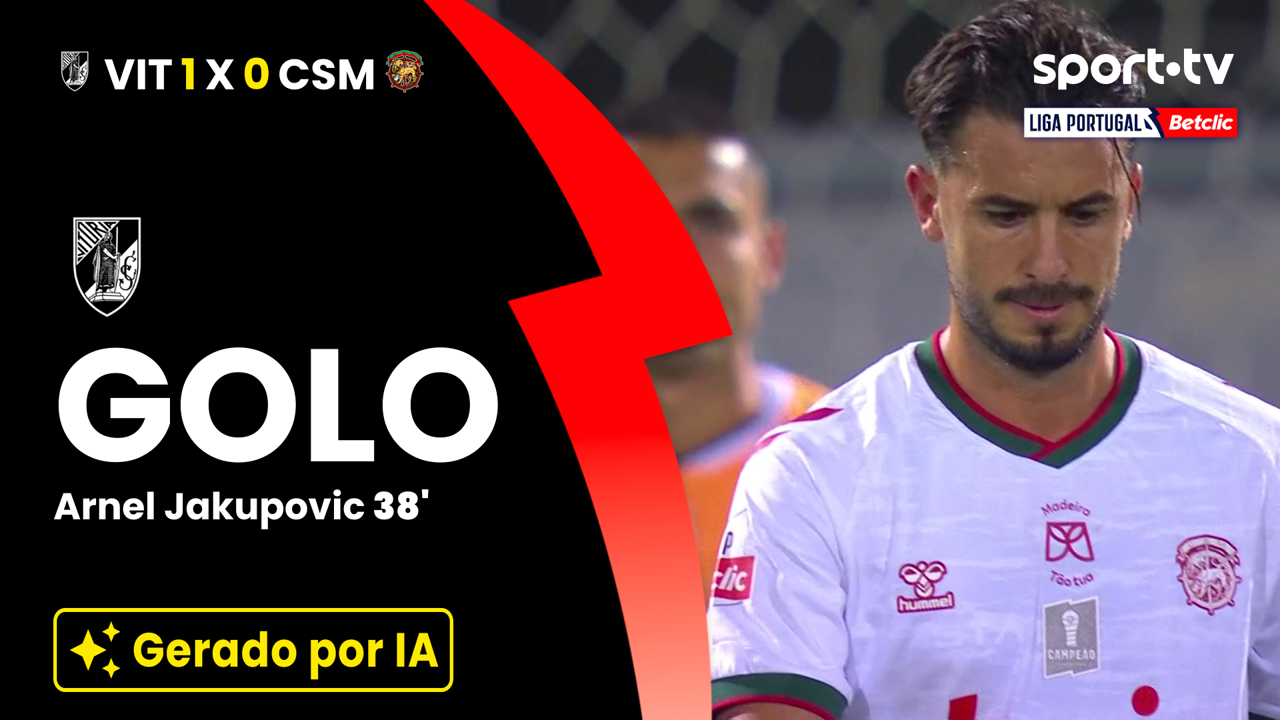 ▶️ Livre de Jakupovic dá vantagem ao Vitória SC antes do intervalo 💥