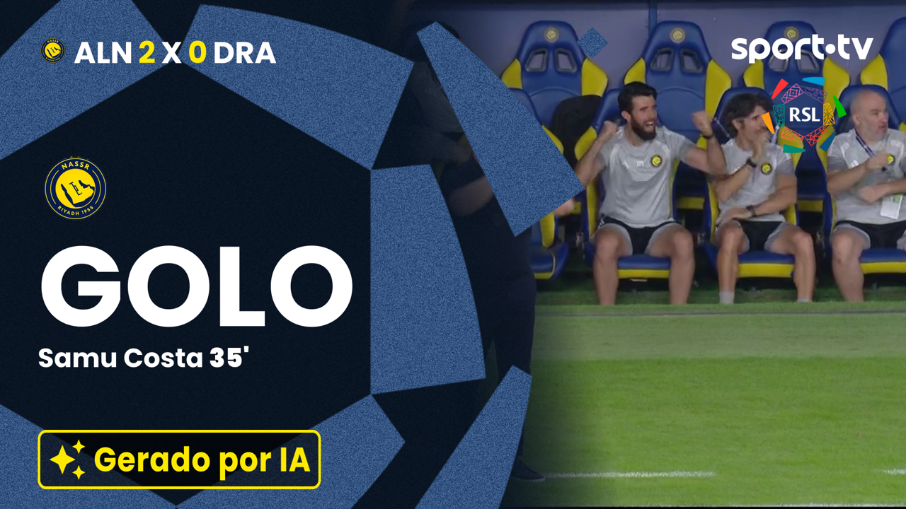 ▶️ De cabeça, Samu Costa amplia a vantagem do Al-Nassr frente ao Al Draih 🔥