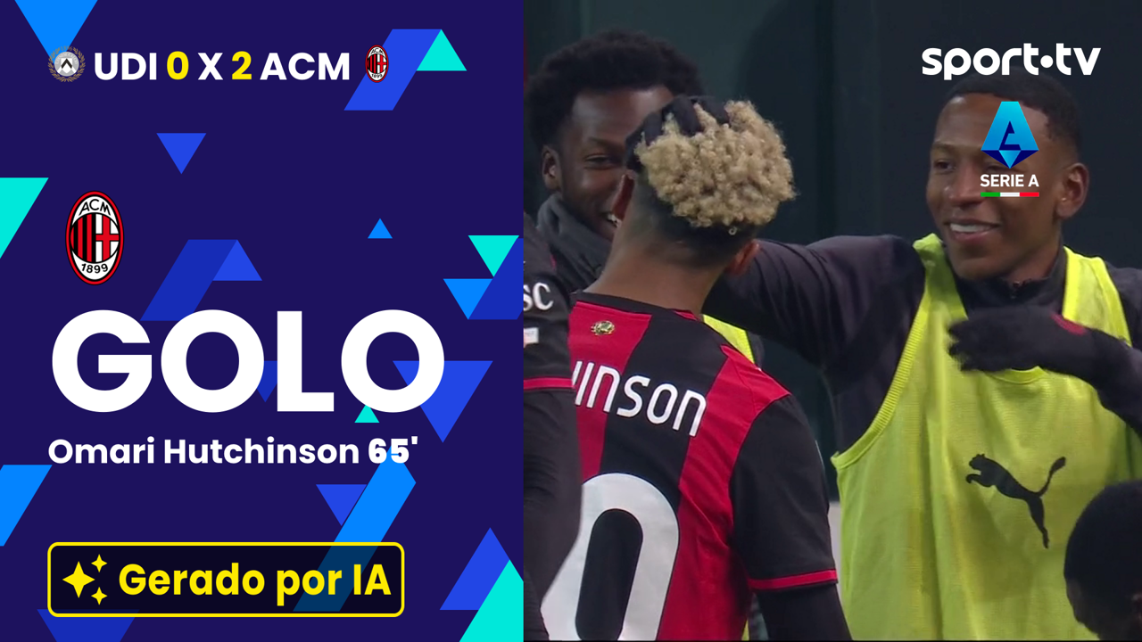 ▶️ AC Milan amplia para 0-2 com remate certeiro de Omari Hutchinson 🔥