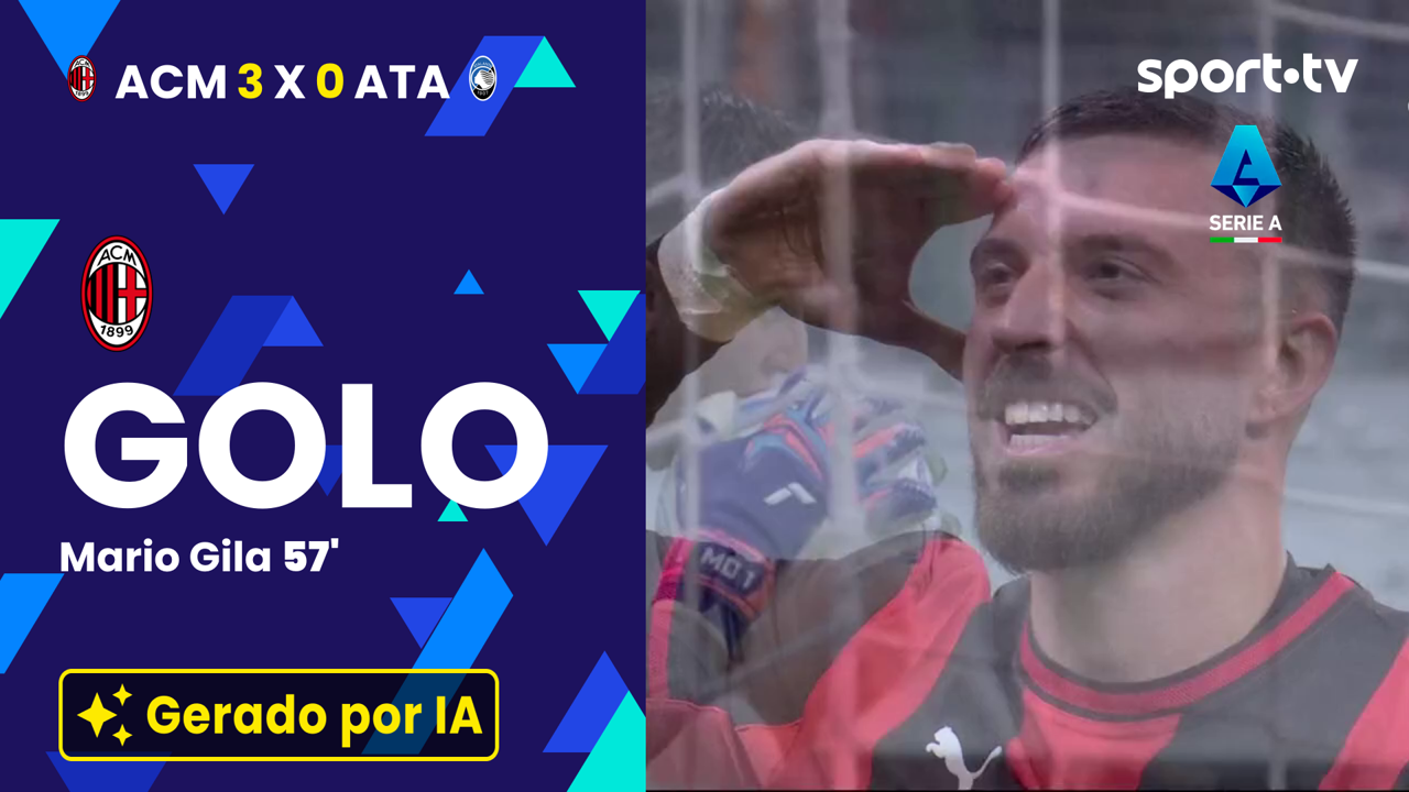 ▶️ De cabeça, Mario Gila faz o 3-0 para o AC Milan 🔫