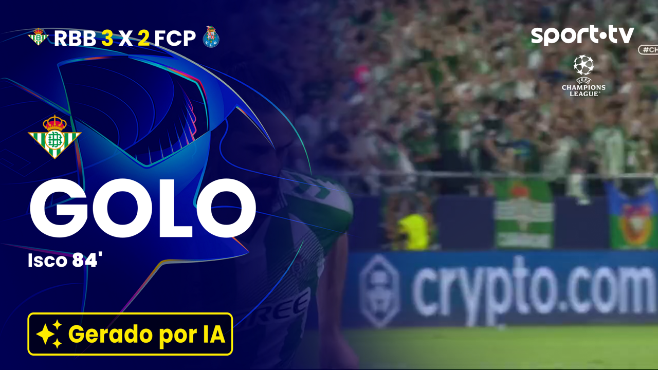 ▶️ De penálti, Isco completa a reviravolta do Betis na Champions 🍿