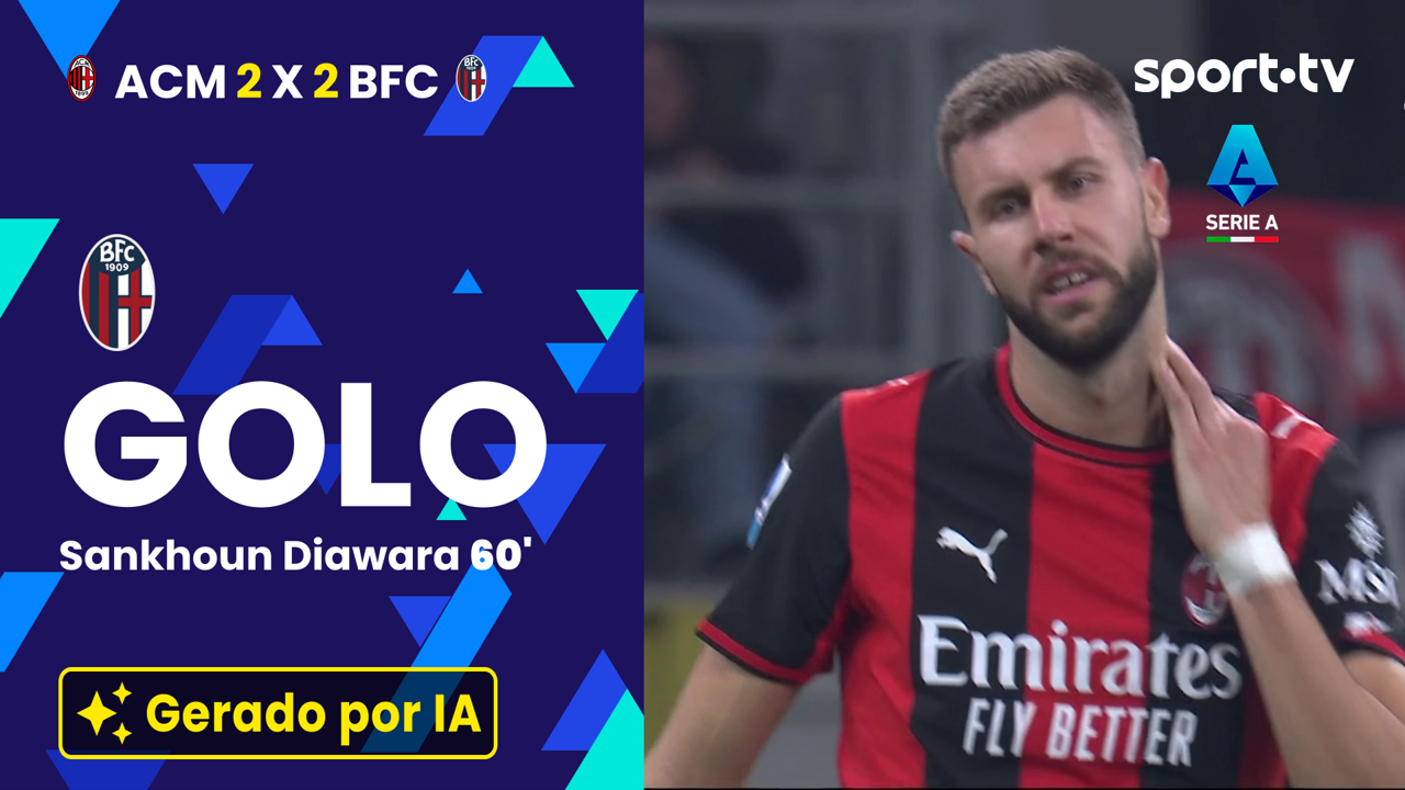 ▶️ Autogolo de Bartesaghi em dois minutos loucos devolve o empate ao AC Milan