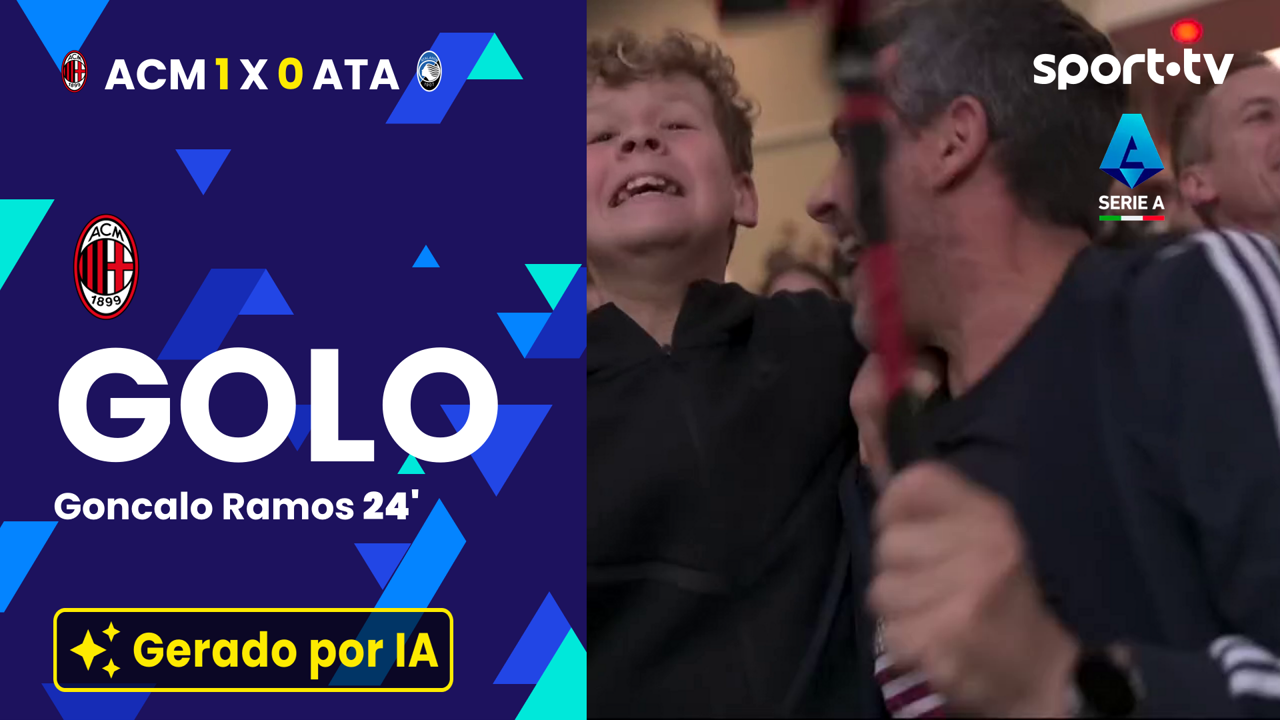 ▶️ De penálti, Gonçalo Ramos abre o marcador para o AC Milan 🚀