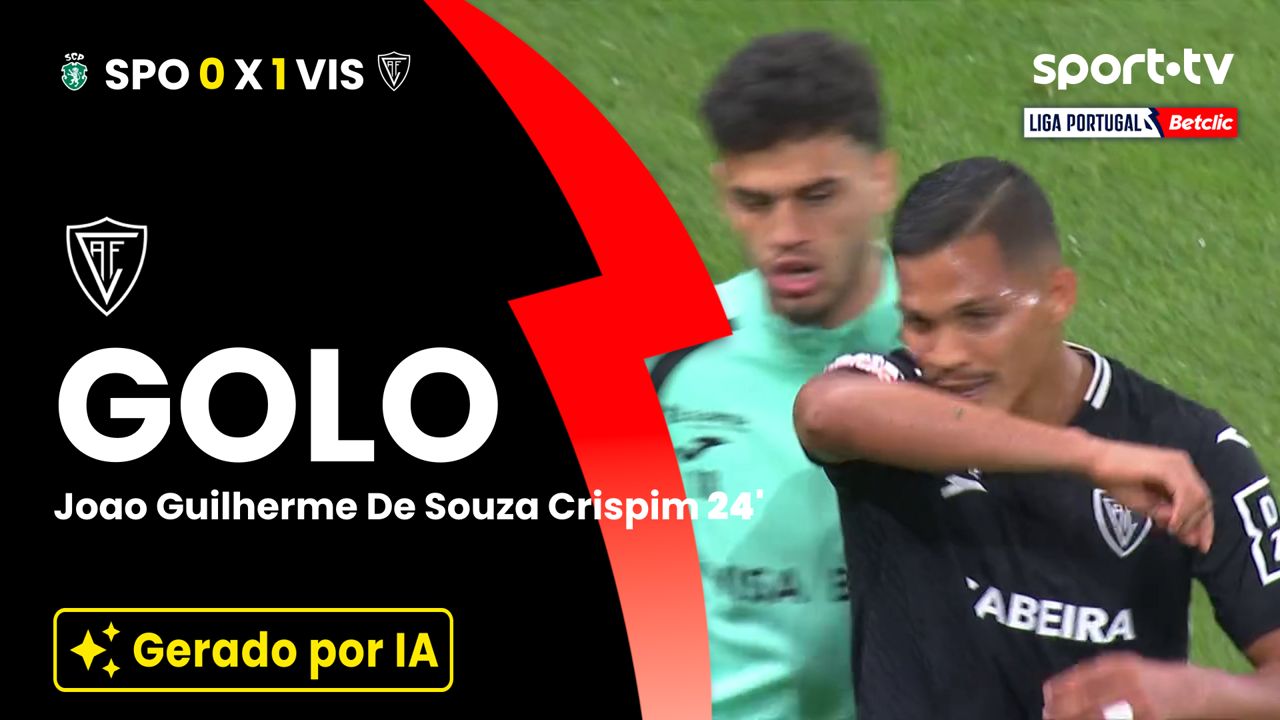 ▶️ Remate de Joao Guilherme De Souza Crispim silencia Alvalade para o 0-1 😬